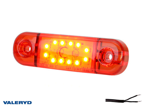 LED Position light WAŚ 83,8x24,2x10,4 red, 0,23 m Cable [3155071]
