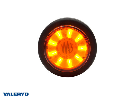 LED Side marking light WAŚ R/L Ø60,6x26,4 yellow 200mm Cable