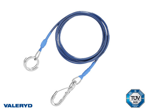 Breakaway cable 1500 mm with ring TÜV-certified