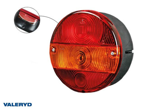 Tail light Ø140x76 Left with number plate light  [3010095]