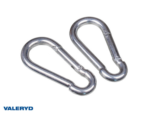 Carabiner 4x40, 90Kg galvanized (2 pack) [6729002]