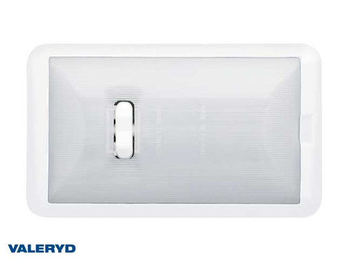 Interior lighting 135x80x26 white with pushbutton switch [3050013]