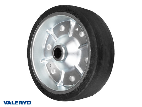 Replacement wheel for jockey wheel 200x50 Metal rim. Solid rubber wheel Ø20mm/48mm 150kg [6669004]