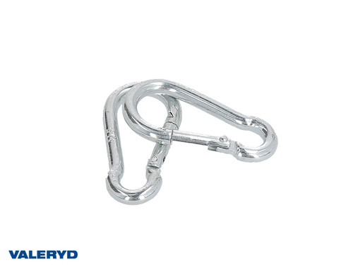 Carabiner 9x90mm, 250Kg galvanized (2 pack) [6729014]