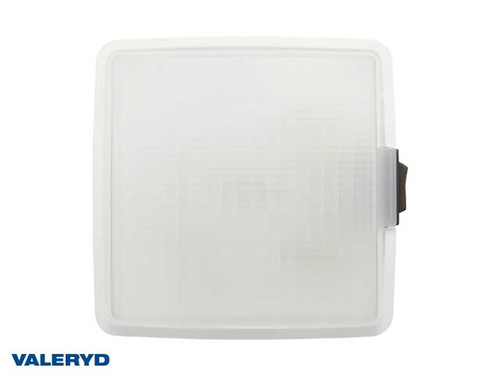 Interior lighting 125x125x61 white with pushbutton switch [3050015]