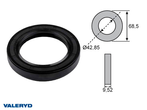 Hub seal 42.85x63.50x9.52 fits Knott/Avonride  [1355010]
