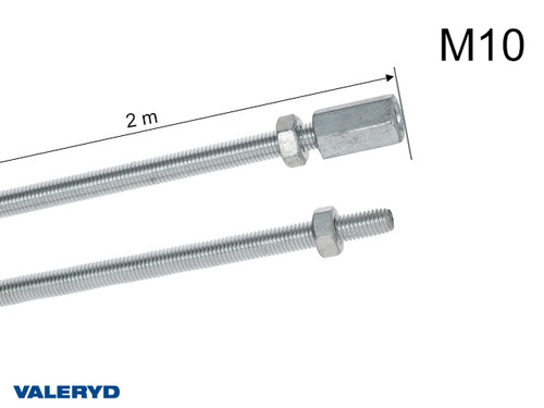 Trailer brake rod 2m (2x1m) M10 [4060010]