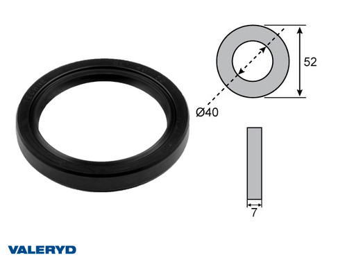 Hub seal 40x52x7 fits AL-KO [4010110]