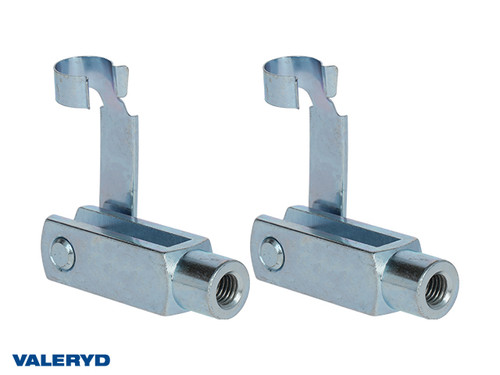 Fork head M8, CC=48 mm total length 58 mm, (2 pack) [4010036]