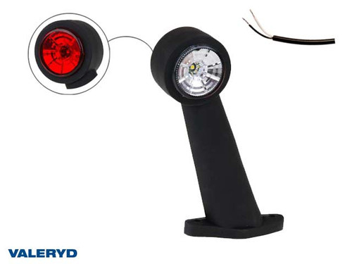 LED End outline marker Valeryd 175x150x45 white/red 12-30 V, incl. 400 mm cable , Left  [3236007]
