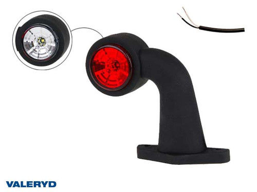 LED End outline marker Valeryd 130x150x45 white/red 12-30 V, incl. 400 mm cable , Right  [3236006]