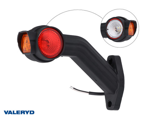 LED End outline marker Valeryd 190x138xØ52mm L Red/White/Yellow 12-36V, 0,5m cable [3172037]