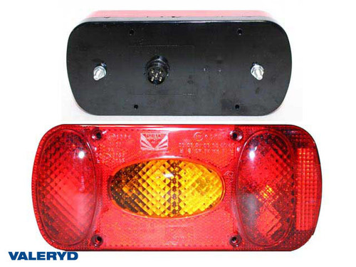 Tail light Aspöck Midipoint II R/L 218x98x57 no. plate light, fog light. Bayonet 5-pin  [3010042]