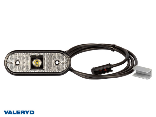 LED Position light Aspöck Unipoint I 119x44x18mm white 24V with P&R 1,50m Cable [3172005]