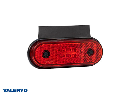 LED Position light Valeryd 120x67x18 red 12-30 V with reflector incl. 450 mm cable  [3156047]