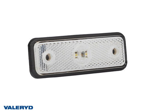 LED Position light Valeryd 102x36x17 white 12-30 V with reflector incl. 450 mm cable  [3156012]