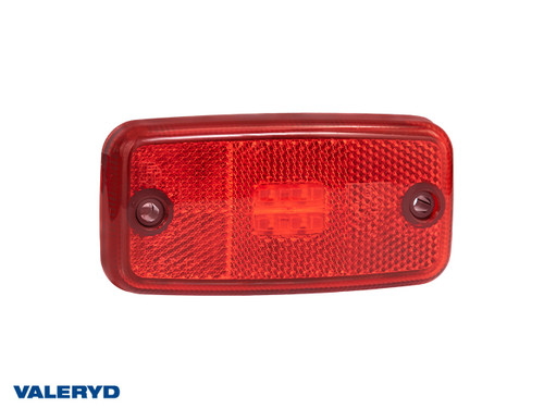 LED Position light Valeryd 110x54x16 red 12-30 V with reflector incl. 450 mm cable  [3156010]