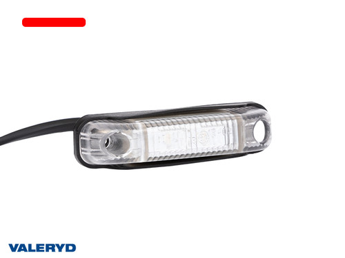 LED Position light Valeryd 80x18x23 red 12-30 V incl. 450 mm cable  [3156004]