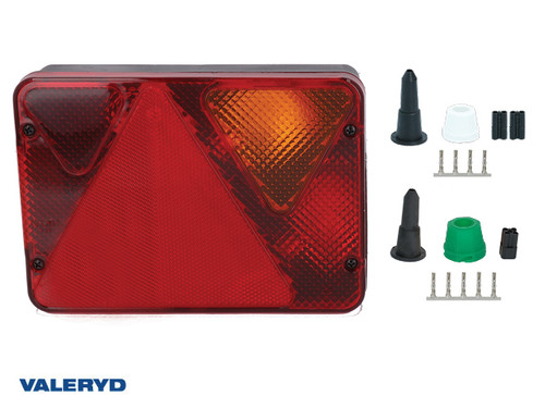 Tail light Ajba Right 189x135x51 with number plate light. Bayonet connection  [3010403]