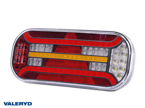 LED Tail light SCANDI-610 Valeryd Left 302x130x51mm 12-36V with Triangle reflector incl. 1m Cable [3010283]