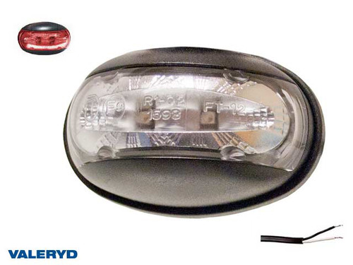 LED Position light Valeryd 60x32x35 red 12-30 V incl. 450 mm cable  [3156002]