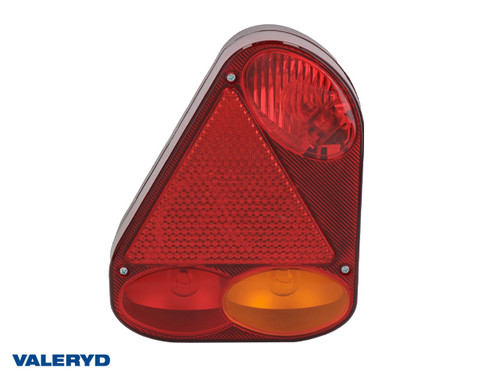 Tail light fits Jokon Ear Left 220x175x56 with triangle reflector and fog light , Bayonet 5-pin [3010084]