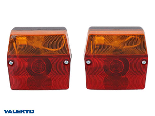 Tail light fits Aspöck Minipoint 99x93x49 (2 pack) with spare glass , Bayonet connection 4(5)-pin  [3010068]