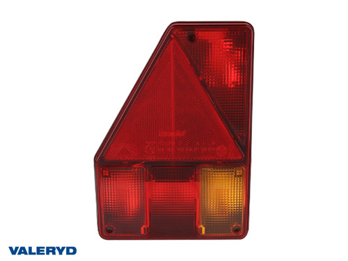 Tail light Aspöck Earpoint I Left 180x255x83 with triangle reflector. Bayonet connection 5-pin  [3010056]