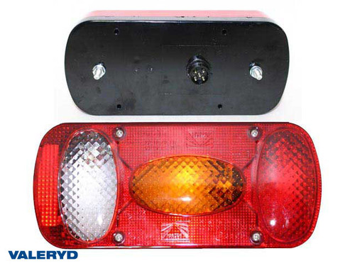 Tail light Aspöck Midipoint II R/L 218x98x57 no. plate light, reversing light. Bayonet 5-pin  [3010046]