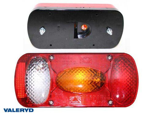 Tail light fits Aspöck Midipoint II R/L 218x98x57 plate light and reversing light, Cable entry [3010045]