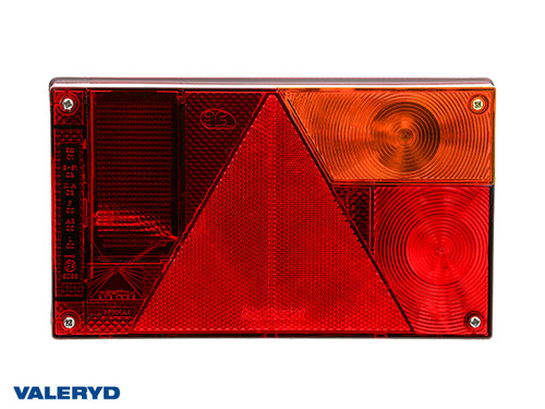 Tail light Aspöck Multipoint Right 240x140x52 with reflector, no. plate light. Bayonet (4)5-pin  [3010016]