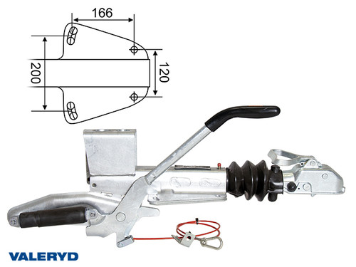 Overrun brake Knott, V, KF20-A, vers. GF, OE, 1100-2000Kg, [2425014]