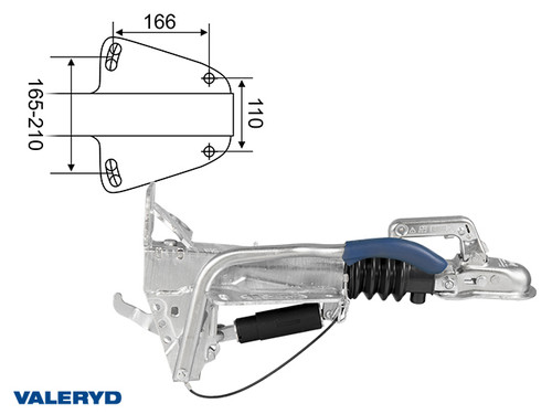 Overrun brake BPW, V, ZAF 1,0-3; OE, 540-1.000Kg, (4014217) [2422002]