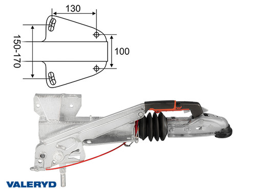 Overrun brake AL-KO, V, Typ 90 S/3, vers. B; OE, 700-1000Kg (1253066) [2420001]