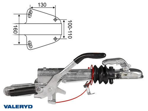 Overrun brake Knott, V, KFL12 utf. C, OE, 450-750Kg [2410035]