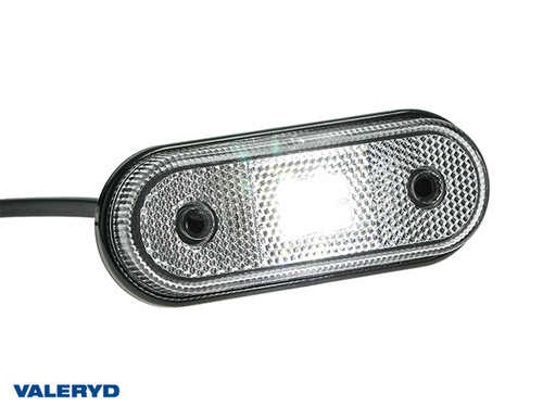 LED Position light Valeryd 120x46x18 white 12-30 V with reflector incl. 450 mm cable  [3156007]