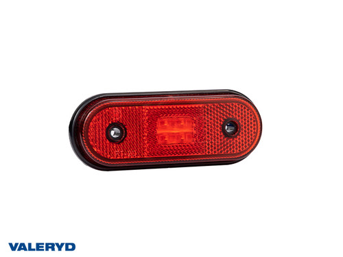 LED Position light Valeryd 120x46x18 red 12-30 V with reflector incl. 450 mm cable  [3156008]