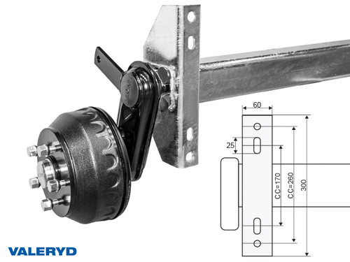 Axle Knott 1500 Kg  1900/2350  5x112 [1018590]