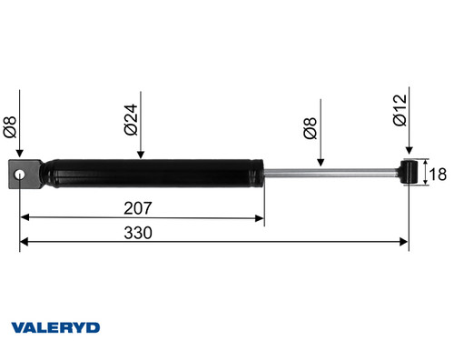 Coupling damper fits BPW ZAF 2,8-1 / Peitz PAV/SR 2,7 MX cc=330 [2382003]