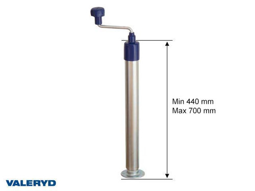 Support leg Ø48 mm. 440mm with footplate and crank [6659021]