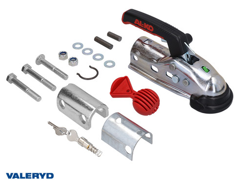 Coupling head 1600 kg AL-KO AK161 incl. lock. Ø35/45/50mm tube. Crossed/horizontal hole template [2290042]