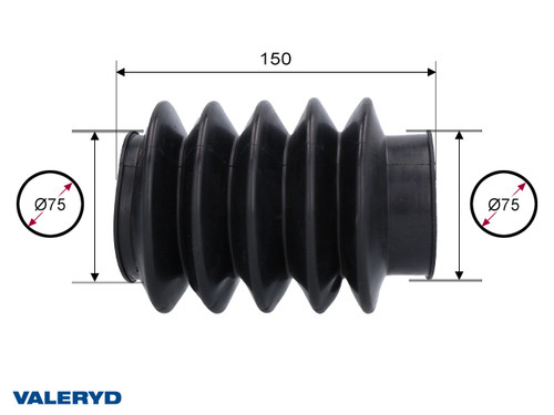 Rubber bellows Knott KF/KRV/KFG 27/30/35; 75/75 mm L= 150 [2235001]