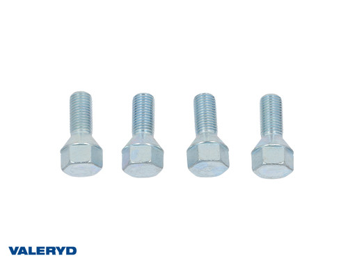 Radschraube Kegelbund. M12x1,5. 19mm Schlüsselweite. Länge 43mm (4er Pack)