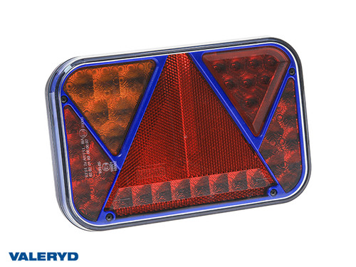 LED Tail light SCANDI-270 Blue Left, 200x130x50 , 12V, Bayonet 5-pin CANBUS [3010259B]