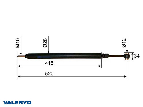 Coupling damper AL-KO 200 V  CC=520 (M10x40/Ø12x37,5) [2380029]