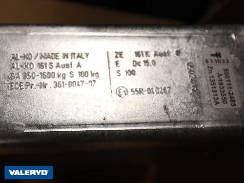 Overrun brake ALKO 161S 1600 kg 1636G