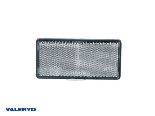 Rectangular reflector Radex adhesive white 103x51 mm [3160158]