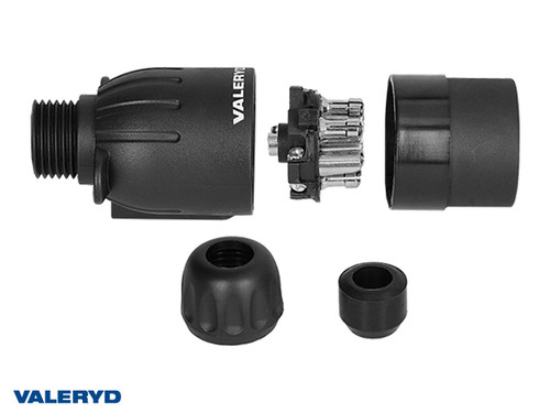 Electrical plug 7-pin. screw lock with magnet [3060018]