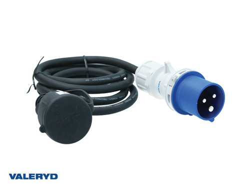 CEE adapter 3-pin CEE male-Schuko female. L= 1,5 m 250V/16A IP44 [3060015]