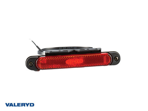 LED Position light Valeryd red with reflector 12-36V 0,5m cable and holder    [3170079]